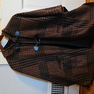 Rachel Roy Herringbone Fleece Cape